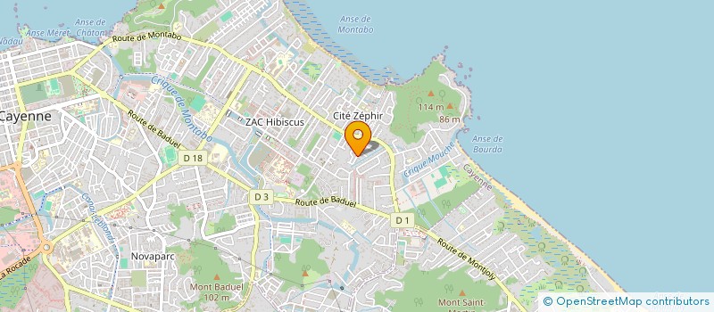 localisation de l'entreprise MADAME GISELE MARQUES DACIO  CAYENNE