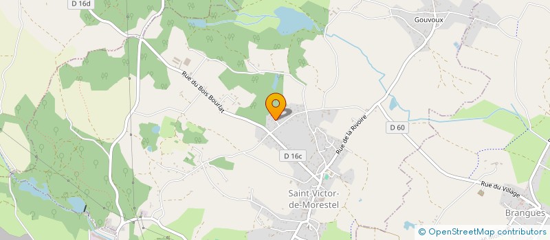 localisation de l'entreprise MADAME GISELE MARTIN  SAINT-VICTOR-DE-MORESTEL