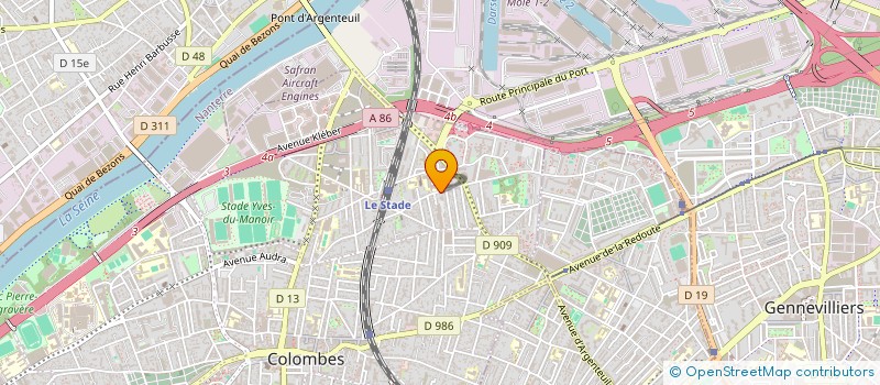 localisation de l'entreprise MADAME GISELE MAZIER à COLOMBES