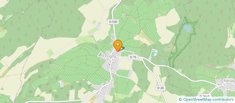 localisation de l'entreprise MADAME GISELE MERIGUET  TRIGNY