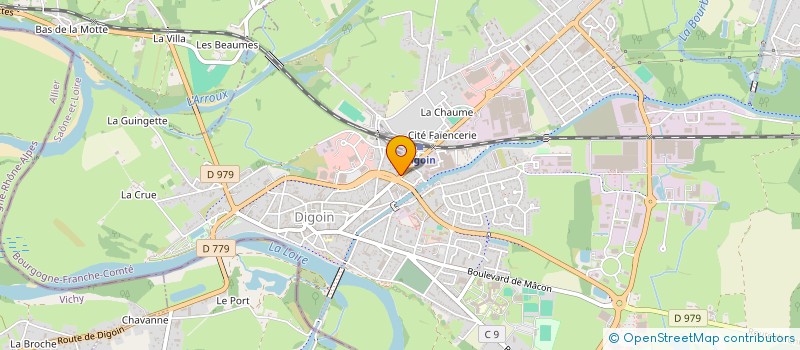 localisation de l'entreprise MADAME GISELE MICHEL  DIGOIN