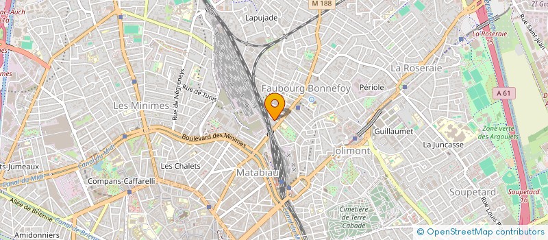 localisation de l'entreprise MADAME GISELE MIMVANG  TOULOUSE