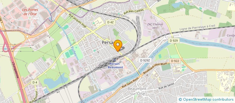 localisation de l'entreprise MADAME GISELE MONI  PERSAN