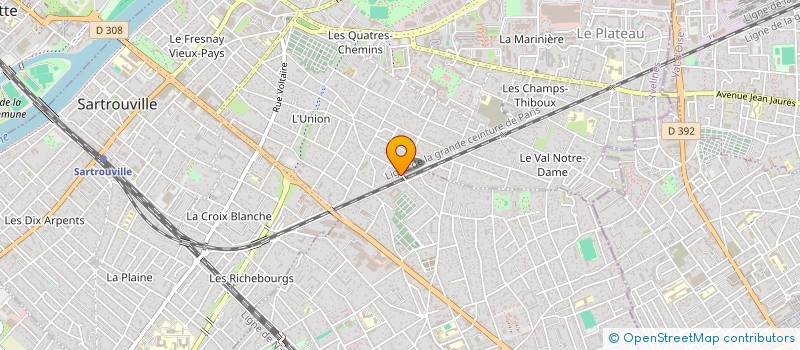 localisation de l'entreprise MADAME GISELE MOREIRA DA SILVA à SARTROUVILLE