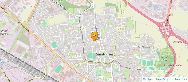 localisation de l'entreprise MADAME GISELE MORGEN  SAINT-PRIEST