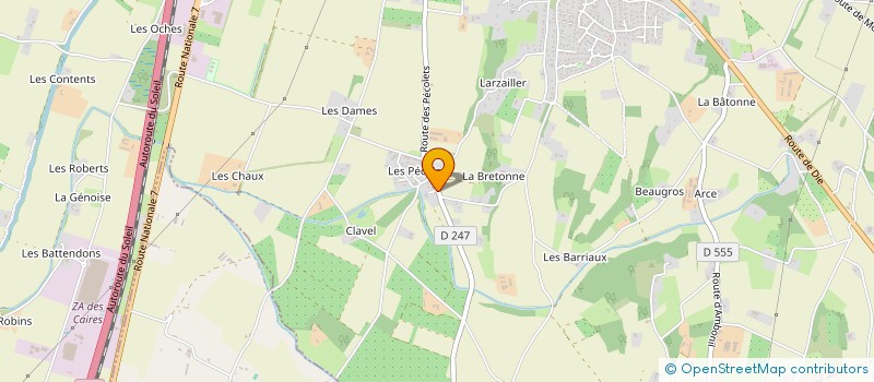 localisation de l'entreprise MADAME GISELE MOTTEROZ  ETOILE-SUR-RHONE