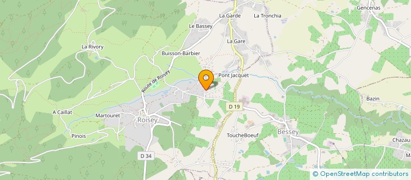 localisation de l'entreprise MADAME GISELE MOUNIER  ROISEY