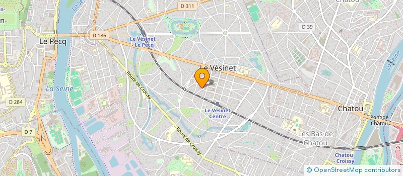 localisation de l'entreprise MADAME GISELE MUGNIER-POLLET à LE VESINET
