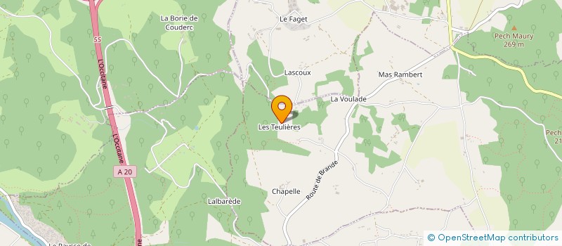 localisation de l'entreprise MADAME GISELE NEGRET  LACAVE