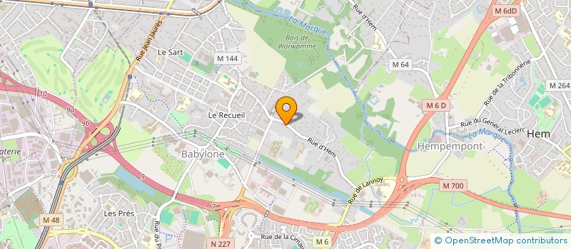 localisation de l'entreprise MADAME GISELE NOEL  VILLENEUVE-D'ASCQ