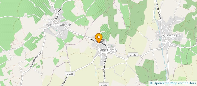 localisation de l'entreprise MADAME GISELE OSET à SAINT-DEZERY