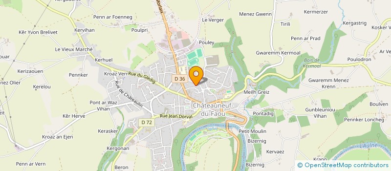 localisation de l'entreprise MADAME GISELE PALARIC à CHATEAUNEUF-DU-FAOU