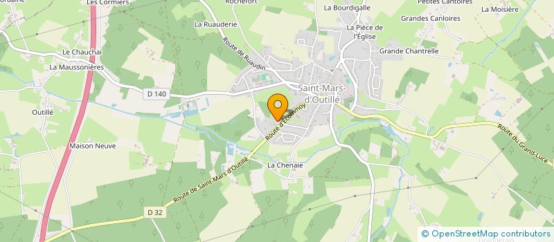 localisation de l'entreprise MADAME GISELE PAPIN  SAINT-MARS-D'OUTILLE