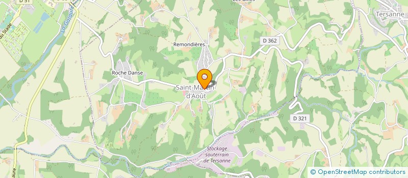 localisation de l'entreprise MADAME GISELE PAYAN  SAINT-MARTIN-D'AOUT