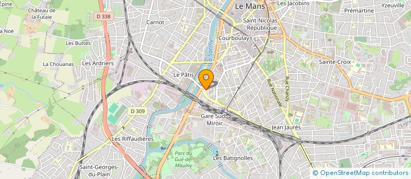 localisation de l'entreprise MADAME GISELE PERRUSSEL à LE MANS