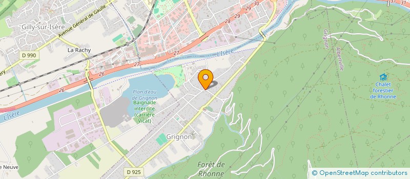 localisation de l'entreprise MADAME GISELE POCCARD-MARION  GRIGNON