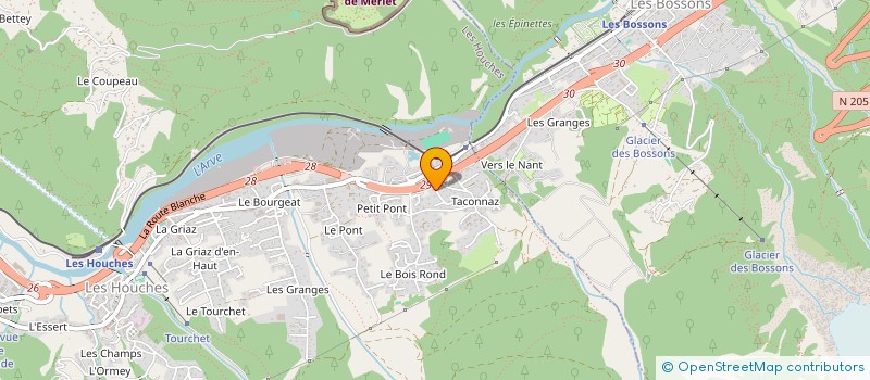 localisation de l'entreprise MADAME GISELE RAPISARDA  LES HOUCHES