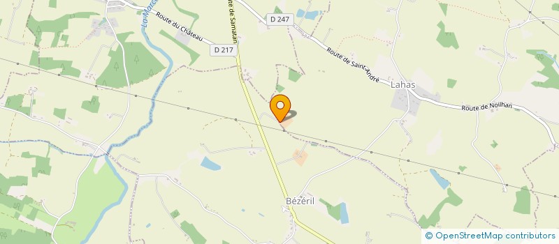 localisation de l'entreprise MADAME GISELE RATIE  LABASTIDE-SAVES