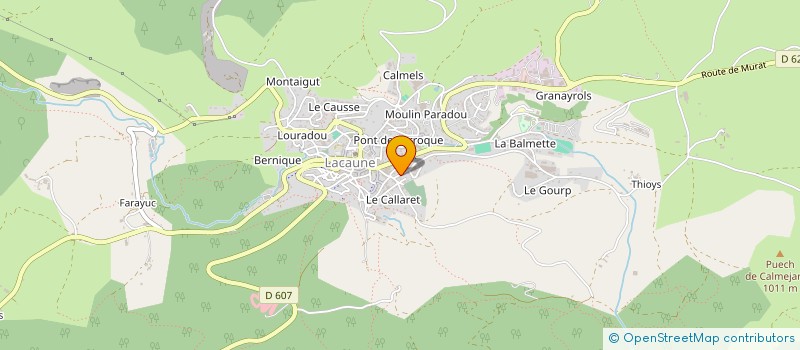 localisation de l'entreprise MADAME GISELE RAYSSAC  LACAUNE