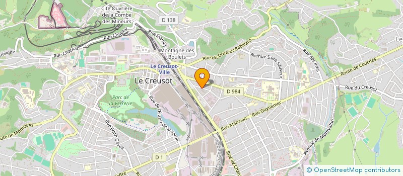 localisation de l'entreprise MADAME GISELE REMANDET à LE CREUSOT