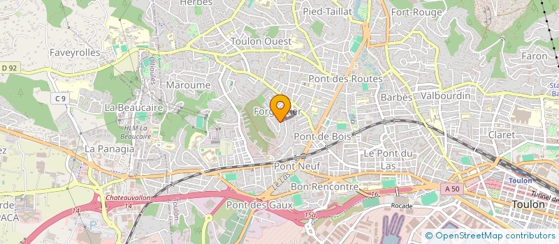 localisation de l'entreprise MADAME GISELE REMY  TOULON