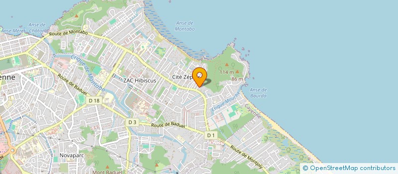 localisation de l'entreprise MADAME GISELE REVALO  CAYENNE