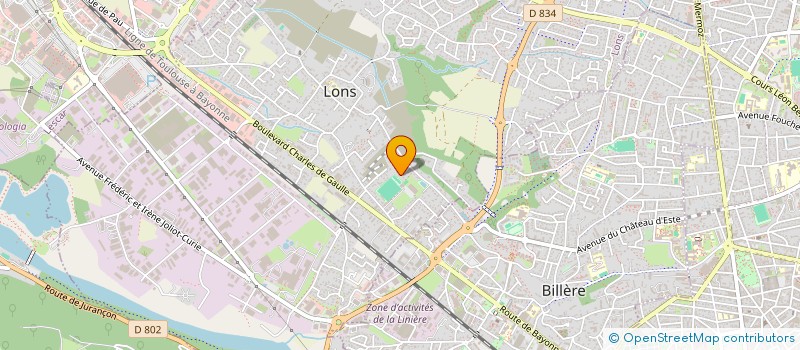 localisation de l'entreprise MADAME GISELE RIBET  LONS