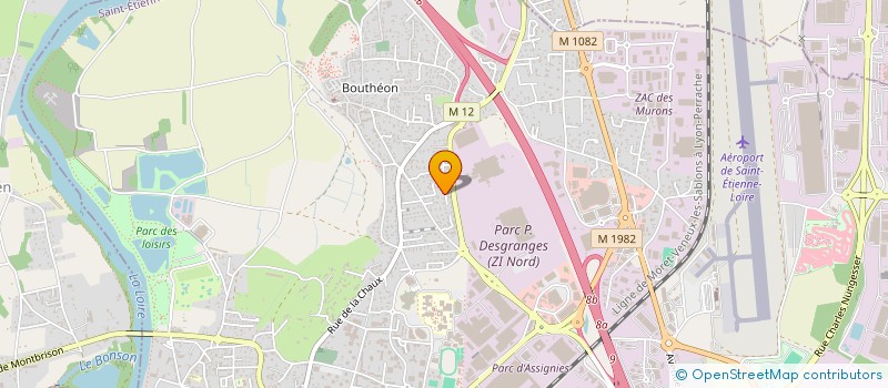 localisation de l'entreprise MADAME GISELE RIMBAUD  ANDREZIEUX-BOUTHEON