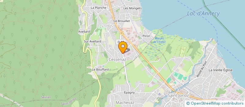 localisation de l'entreprise MADAME GISELE RIPPOZ  SEVRIER