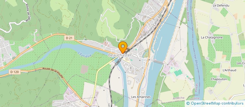 localisation de l'entreprise MADAME GISELE RISSOAN à BEAUCHASTEL