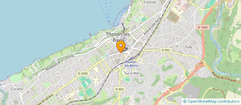 localisation de l'entreprise MADAME GISELE ROMAGNE à THONON-LES-BAINS