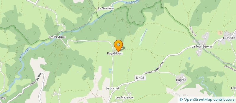 localisation de l'entreprise MADAME GISELE ROSSIGNOL  CHARBONNIERES-LES-VIEILLES