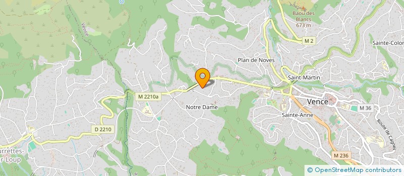 localisation de l'entreprise MADAME GISELE ROUBAUD  VENCE