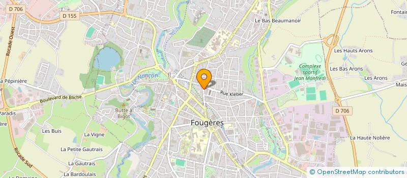 localisation de l'entreprise MADAME GISELE SANZ LOPEZ  FOUGERES