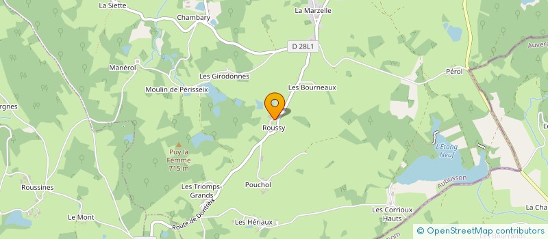 localisation de l'entreprise MADAME GISELE SAUGERE à DONTREIX