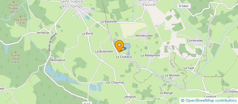 localisation de l'entreprise MADAME GISELE SAUVANET  SAINT-SULPICE-LES-CHAMPS
