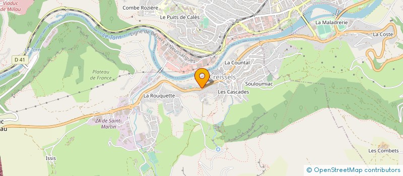 localisation de l'entreprise MADAME GISELE SERRES à CREISSELS