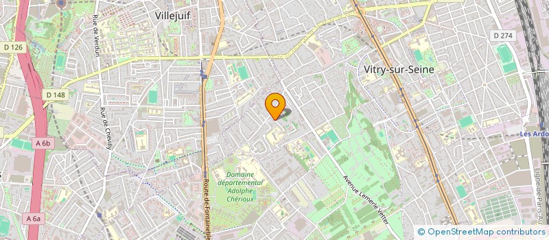 localisation de l'entreprise MADAME GISELE SEVIN  VITRY-SUR-SEINE