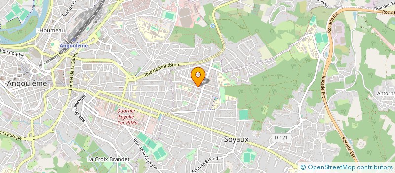 localisation de l'entreprise MADAME GISELE SOSSON  SOYAUX