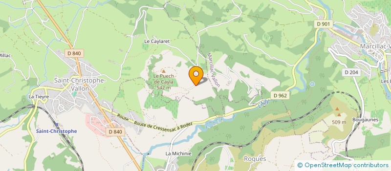 localisation de l'entreprise MADAME GISELE SQUIVIDANT à SAINT-CHRISTOPHE-VALLON