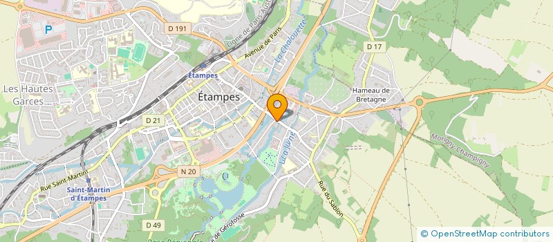localisation de l'entreprise MADAME GISELE TCHOUTOUO à ETAMPES