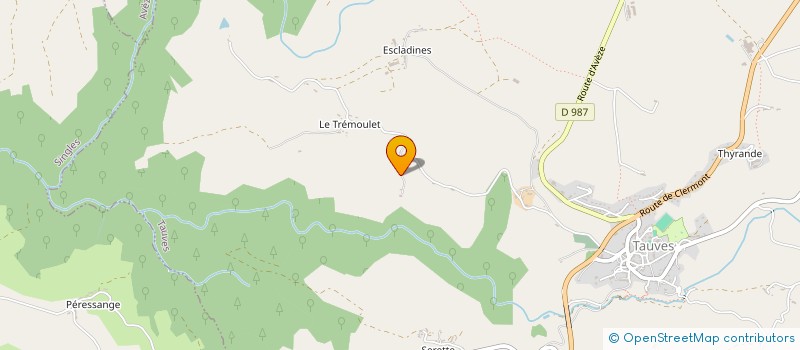 localisation de l'entreprise MADAME GISELE THALAMY à TAUVES