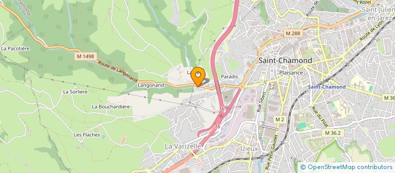 localisation de l'entreprise MADAME GISELE THOLOT  SAINT-CHAMOND