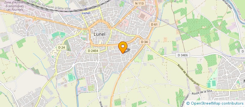 localisation de l'entreprise MADAME GISELE TOMEZIC  LUNEL