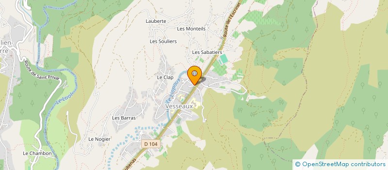 localisation de l'entreprise MADAME GISELE TREMOLLIERES  VESSEAUX