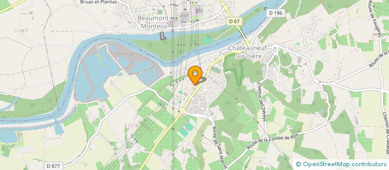 localisation de l'entreprise MADAME GISELE VACHER  CHATEAUNEUF-SUR-ISERE