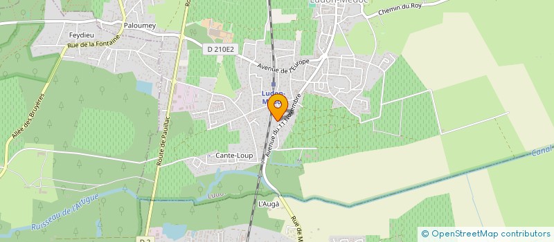 localisation de l'entreprise MADAME GISELE VANDEPUTTE  LUDON-MEDOC