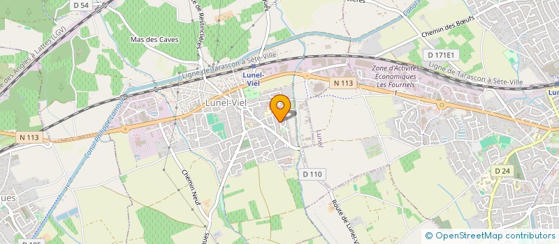 localisation de l'entreprise MADAME GISELE VAQUER  LUNEL-VIEL