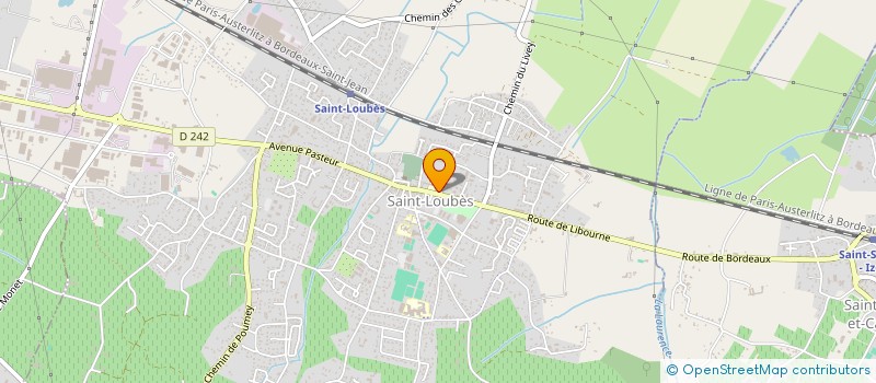 localisation de l'entreprise MADAME GISELE VAUDIN  SAINT-LOUBES