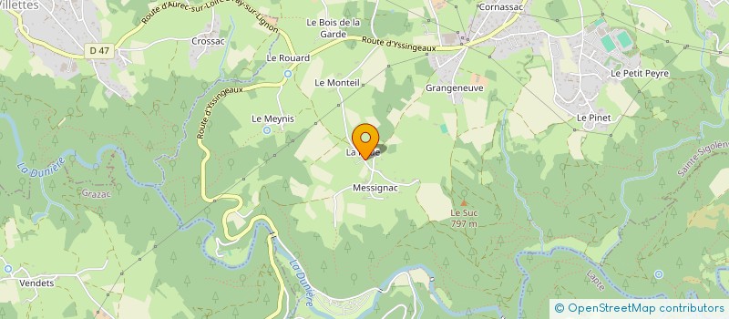 localisation de l'entreprise MADAME GISELE VERDIER  SAINTE-SIGOLENE